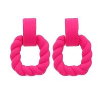 Mashaouyo Pendientes de aro de perlas para mujer, aretes de amante, aretes rectangulares colgantes con borla para mujer, ligeros, joyería sensible para mujer, talla única