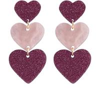 Mashaouyo Pendientes de aro de perlas para mujer, aretes de amante, aretes rectangulares colgantes con borla para mujer, ligeros, joyería sensible para mujer, talla única