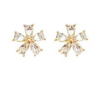 Mashaouyo Pendientes de plata de ley con bisel de piedra natal con rosca trasera, aretes de circonita cúbica con forma de dulce para niñas, coloridos para preadolescentes, talla única, Zinc, Sin