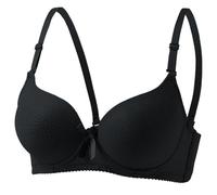 Mashaouyo Sujetadores para mujeres de mediana edad y ancianos, sin aros, copas finas, de algodón, cómodos y transpirables, sujetadores deportivos de alto soporte para mujer, Negro, 66