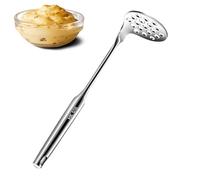 Masher de papa de metal, triturador de acero inoxidable,Cortador de verduras - Herramienta de cocina de metal no deslizante inoxidable para cocinar puré de papas para niños