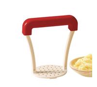 Masher de patatas de 5,12 pulgadas con mango antideslizante, rascador de mano, cortador de verduras y aguacate para cocinar y preparar fácilmente