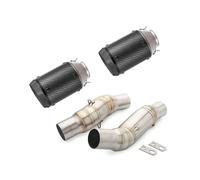 MASHRGX Escape Motocicleta para Kawasaki Z1000 Z1000SX para Ninja 1000 2010-2020 Tubo Escape Motocicleta Tubo Intermedio Slip On Silenciador 51mm DB Killer Extraíble Silenciadores Extremo Escape