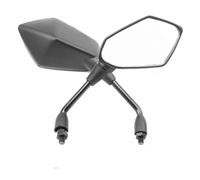 MASHRGX Espejos Retrovisores Laterales Motocicletas para Triumph para Trident 660 para Tiger 800 1050 1200 para Speed Street Triple 675 765 Retrovisores Laterales Moto(Negro)