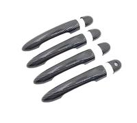 MASHRGX Manija Puerta Cubierta Cubiertas Para Manijas Exteriores Puertas Para Renault Para Fluence 2009 2010 2011 2012 2013 2014 2015 2016 2017 2018 2019 (1 Keyhole No Button)