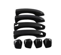 MASHRGX Manija Puerta Cubierta Embellecedores Adhesivos Para Manijas Exteriores Puertas Laterales Coche Para MG Para ZS 2017 2018 2019 2020 2021 2022 (Black 2 holes)