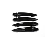 MASHRGX Manija Puerta Cubierta Juego 4 Embellecedores Adhesivos Manijas Exteriores Puertas Coche Para X1 X2 X5 X6 F15 F16 F47 F48 (Piano black)