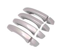 MASHRGX Manija Puerta Cubierta Para MG Para ZS 2017 2018 2019 2020 2021 2022 Embellecedores Adhesivos Para Manijas Exteriores Puertas Laterales Coche (Plata)