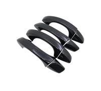 MASHRGX Manija Puerta Cubierta Para Q3 MK2 F3 2018 2019 2020 2021 2022 2023 2024 Cubiertas Protectoras Manijas Puertas Exteriores Coche Cubiertas Decorativas (Carbon No Keyhole)