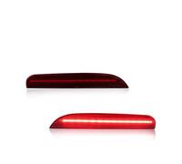 MASHRGX Para Fiat 500 2012 2013 2014 2015 2016 2017 Reflector Parachoques Trasero Luz Señal Giro Trasera Freno 2 Uds. Lámpara Piloto Trasero Freno(Red)