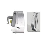 MASHRGX Para Nissan 350Z todos con motor V6 de 3,5 L 2003-2009 manijas exteriores las puertas izquierda derecha en color negro OE#80607-CD40B 80606-CD00B(Chrome Left)