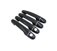 MASHRGX Pegatinas Para Manijas Puertas Fibra Carbono Negra Para Toyota Para Corolla E120 E130 2000 2001 2002 2003 2004 2005 2006 Accesorios Para Automóviles(Handle 2 Keyhole)