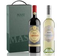 Masi BOX VENDIMIA | CAMPOFIORIN 2021 Rosso Verona IGT y MASIANCO 2023 Pinot Grigio delle Venezie DOC | 2 botellas de 750 ml