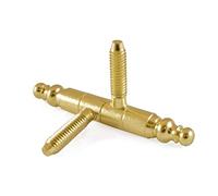 Masidef: Member of the Würth Group R00670 2 bisagras torneadas con cabezal Anuba D. 9 mm latón