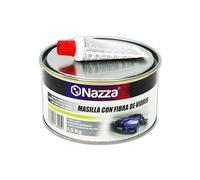 Masilla Carrocero para Coche de Poliéster CON Fibra de Vidrio - Incluye catalizador - Con cargas especiales de fibra de vidrio para desperfectos graves o moderados - 1,5KG