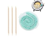 Masilla de limpieza de relojes: herramienta de goma segura, kit de grasa, juego profesional de cuidado de relojes, herramienta de masilla de grasa con 3 varillas de sauce para relojes, reparación de