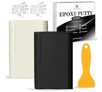 Masilla Epoxi - 227g Masilla Reparador Epoxy Bicomponente Arcilla Esculpida para Reparar, Rellenar, Esculpir - Pasta Moldeable para Pegar Metal, Plástico, Cerámica (Negra)