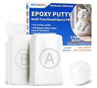 Masilla Epoxy, Endhokn 300g Blanca Masilla Epoxi 2 Componentes | Reparación de Fugas, Grietas y Agujeros de Relleno, Epoxi para Modelar para Metal, Cerámica, Plástico, Madera, Azulejos