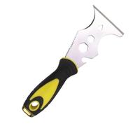Masilla multiusos 15 en 1 de acero inoxidable, raspador de pintura, construcción para papel pintado, herramienta para abrelatas