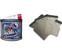 Masilla Para Carroceria Sin Fibra (+ Juego De Espatula inoxidable, 350 Gr)