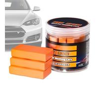 Masilla para el tratamiento del coche | 3 unidades quitasuciedad - Cuidado detallado Clay Bar | Para la aplicación en la eliminación de polvo de hierro, para pulir, limpiar y lavar de, barniz, SUV y