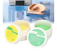 Masilla para Impresión de Orejas, 2 Piezas Crema de Silicona para Moldear Orejas Masilla de Silicona Moldes para Orejas Personalizados Masilla Suave de Alta Elasticidad Material