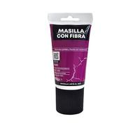 Masilla para Madera Con Fibra - Ideal para rellenar y reparar madera al interior, Masilla lista al uso, Formato en tubo, 150g - Secado Rápido, Alta Adherencia y Fácil Aplicación - Color Blanco