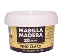 Masilla Para Madera Pino - Relleno y Retapado - Lista Para Usar - Pasta Reparadora en Envase de Plástico Con Abre Fácil de 250 Gramos