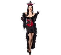 Mask Paradise 80152 80152-021-024 Disfraz de Carnaval Burlesque Queen, 80152, S, Rojo