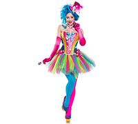 Mask Paradise Generique - 80137-066-025 80137-066-026 Candy Clown-Kost?m f?r Damen Bonbons bunt M (38), Multicolor, M