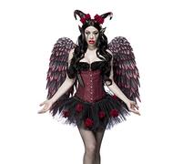 Mask Paradise Rose Devil - Juego completo S, color negro y rojo