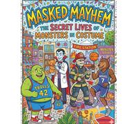 Masked Mayhem: The Secret Lives of Monsters in Costume: A Spooky-Fun Halloween Coloring Book with 30+ Hidden Monsters in Costume, Silly Disguises, and Surprise Reveal Fun for Kids