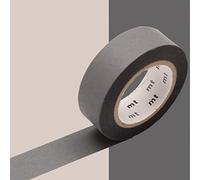 Masking Tape Cinta Adhesiva Decorativa Unicolor Pastel - Gris Mate - 1,5 cm x 7 m