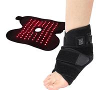 MASKIS Cinturón de Tobillo de Terapia de Luz Roja Led, 660 850nm Fototerapia Infrarroja para El Cuidado de Los Pies, Material Suave Y Agradable A La Piel, para El Alivio del Dolor de Tobillo