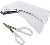 MASKIS Grapadora de Piel, Grapadora de Piel Desechable con 35 Cables Precargados Y Herramienta Removedora de Grapadora, Kit de Práctica de Sutura Quirúrgica de Primeros Auxilios, para Entrenamiento