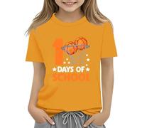 Maskjuwio 100th Day of School Celebration for Girls and Boys Kids T Shirts Fun Colorful Numbers Toy Truck Football Basketball Baby Fly Red, amarillo, 3-4 años