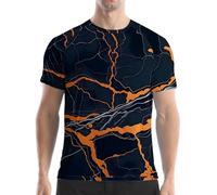 Maskjuwio Camisetas para hombre Entrenamiento muscular Camisas de gimnasio Transporte de la humedad Ligero Casual Camisas de manga corta Relojes Hombres, azul oscuro, 3XL