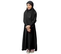 Maskjuwio Children Kids Daily Casual Dress O Neck Dress Solid Elegant Christmas Book 24 Capítulos, gris oscuro, 7-8 Años