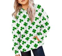 Maskjuwio Children Kids Daily Printed Trajes Sudadera Casual Manga Larga Bolsillo Sudadera con Capucha Tops Jersey Mujer Invierno, AG., 6-7 años