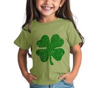Maskjuwio Girls and Boys St Day Shirt Graphic Tee Comfortable Fit for Daily Wear Green Ages 1 15 Damen Bluse Elegant Festlich Hochzeit, AG., 4-5 años
