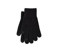 Maskjuwio Invierno de lana de color sólido grueso cepillado cinco dedos Ciclismo guantes cálidos traje ladrón (negro, talla única)