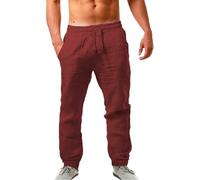 Maskjuwio pantalones ligeros de chándal para hombre, pantalón deportivo ligero, pantalón casual de un solo color, pantalón chino, ajuste holgado, pantalón casual con elástico, secado rápido, pantalón