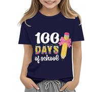 Maskjuwio Toddler Boy Girl Summer Clothes First Day of School Shirt In My Pre School Shirt Toddler Kindergarten Shirts Girls Fashion, azul oscuro, 2-3 años