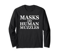 Masks Are Human Muzzles Anti Medical Safety Face Mask Manga Larga