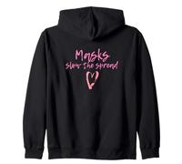 Masks Slow The Spread Cute Pink Heart Face Mask For Girls Sudadera con Capucha