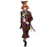 Maskworld Generique - Disfraz de Sombrerero con Sombrero y peluca para hombre, multicolor, M (48-50), color rosa