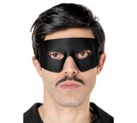Maskworld - Máscara de zorro para disfraz de vengador negro para carnaval, Halloween y fiesta temática