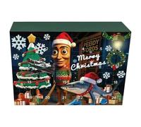 Maslasee Juego de 24 figuras italianas de color rojo cerebro, Tung Sahur, Tralalero Tralala & Lirili Larila Meme Juguetes para niños a partir de 6 años y adultos | Juguete rojo cerebro (caja de color