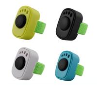 Maslasee Juego de 4 clicker de entrenamiento para perros como herramienta para el entrenamiento de perros. Práctico accesorio con resistente clicker de dedos para educación de perros (también adecuado