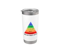 Maslow olvidó el café, la jerarquía de necesidades de Maslow Vaso térmico de acero inoxidable de doble pared